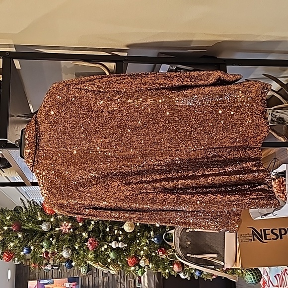 Gianni Bini rose sequin blazer - Picture 4 of 4